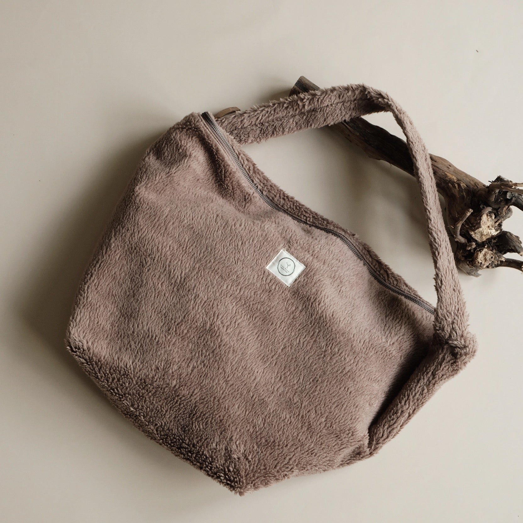 Organic Teddy Mum Bag - Mocha