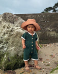Organic Terry Onesie - Vintage Green