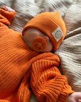 GOTS Organic Knit Beanie - Pumpkin Orange