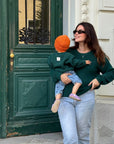 GOTS Organic Mum Knit Pulli - Forest Green