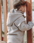 Organic Fleece Jacket - Taupe Melange