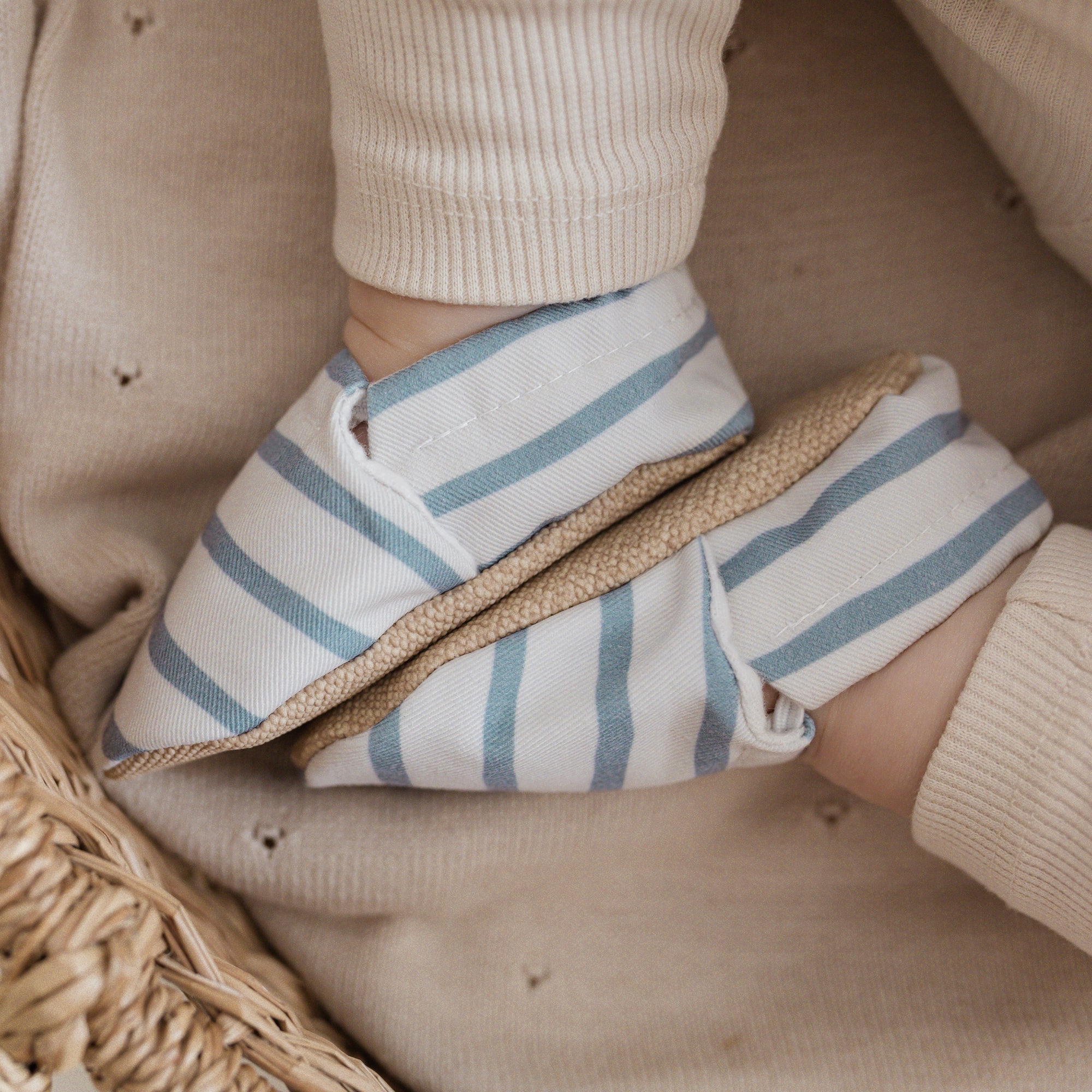 Vegan Shoes - Blue Striped