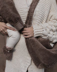 Organic Teddy Booties - Mocha