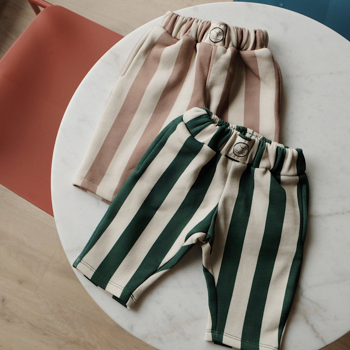 GOTS Organic Lounge Pants - Caramel Striped