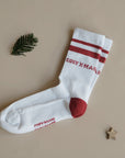 Organic Socks - Cosy Christmas - Red