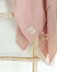 Organic Muslin Swaddle - Dusty Rose - 120x120cm - SALE