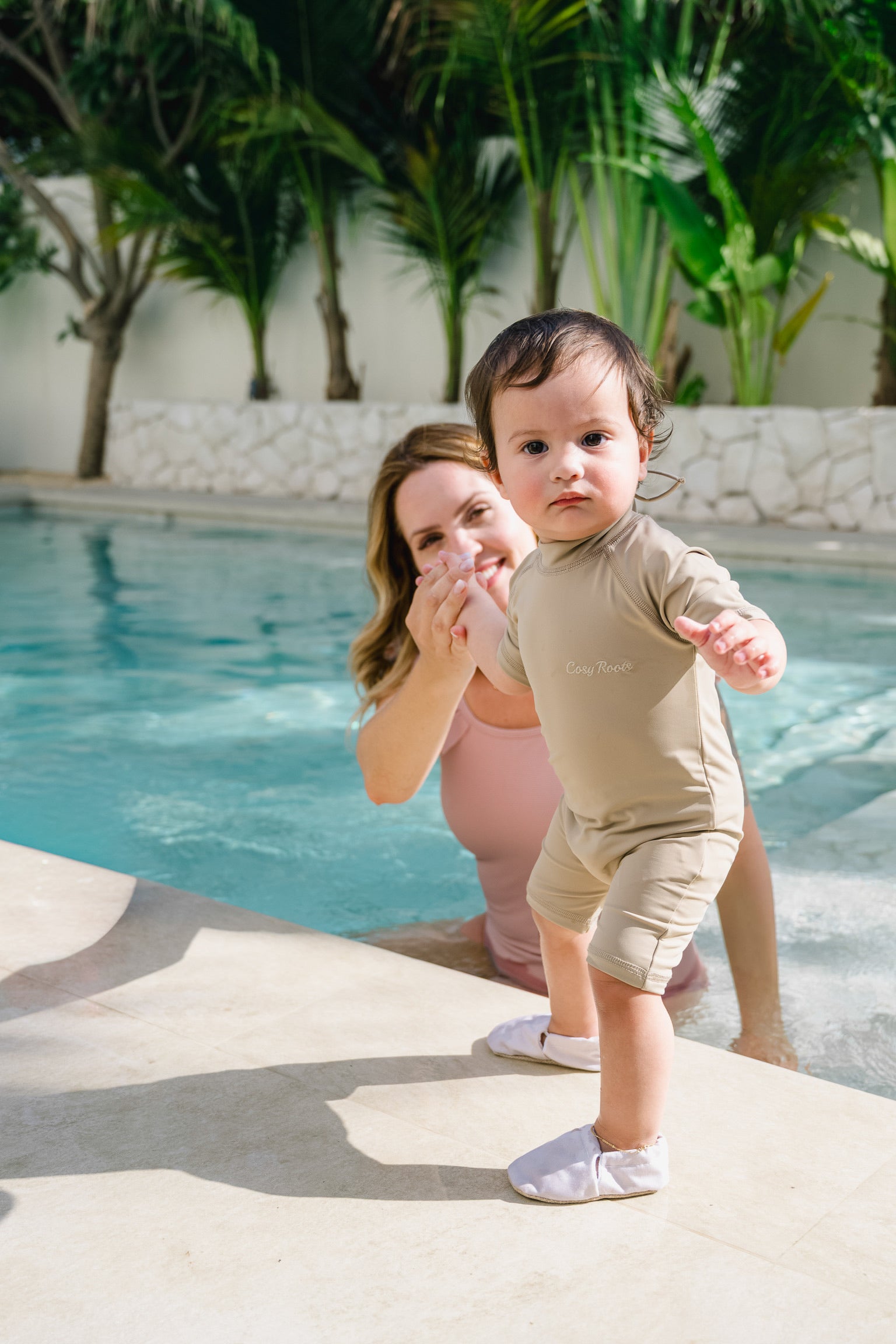 Sustainable MUM Bathing Suit - Dusty Rose