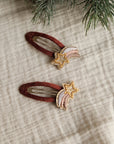 Hair Clips - Christmas Star - Pack of 2