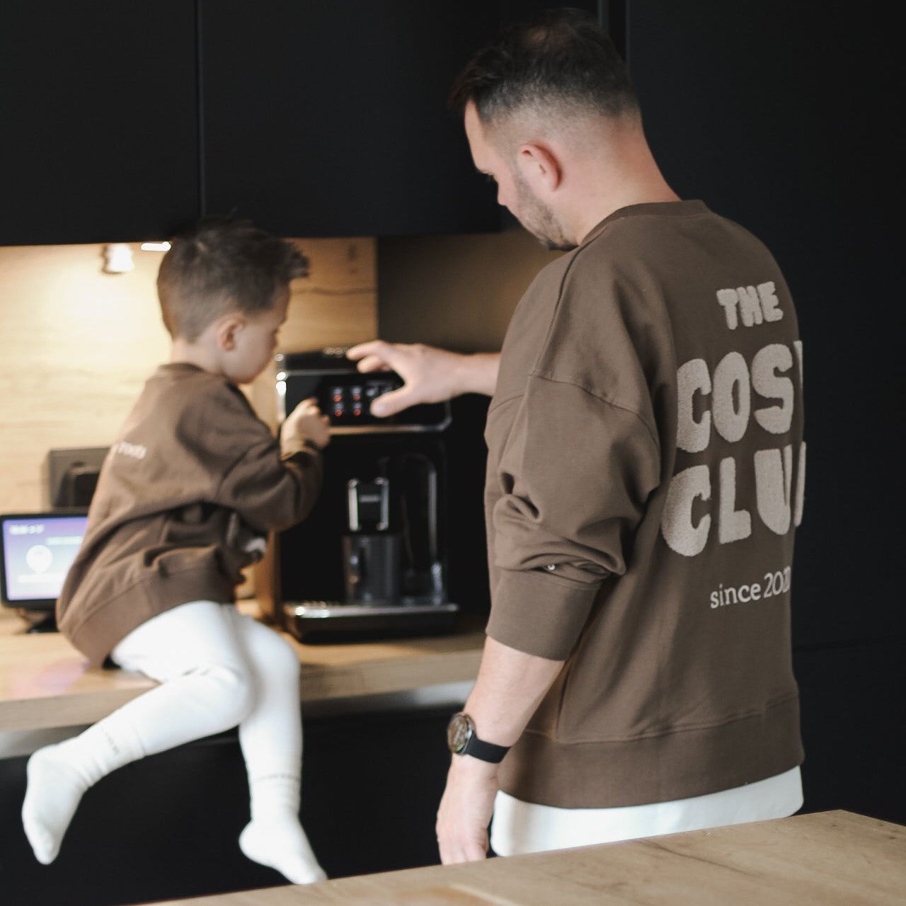 Family Sweatshirt - Chocolate Brown - The Cosy Club