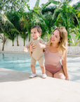 Sustainable MUM Bathing Suit - Dusty Rose