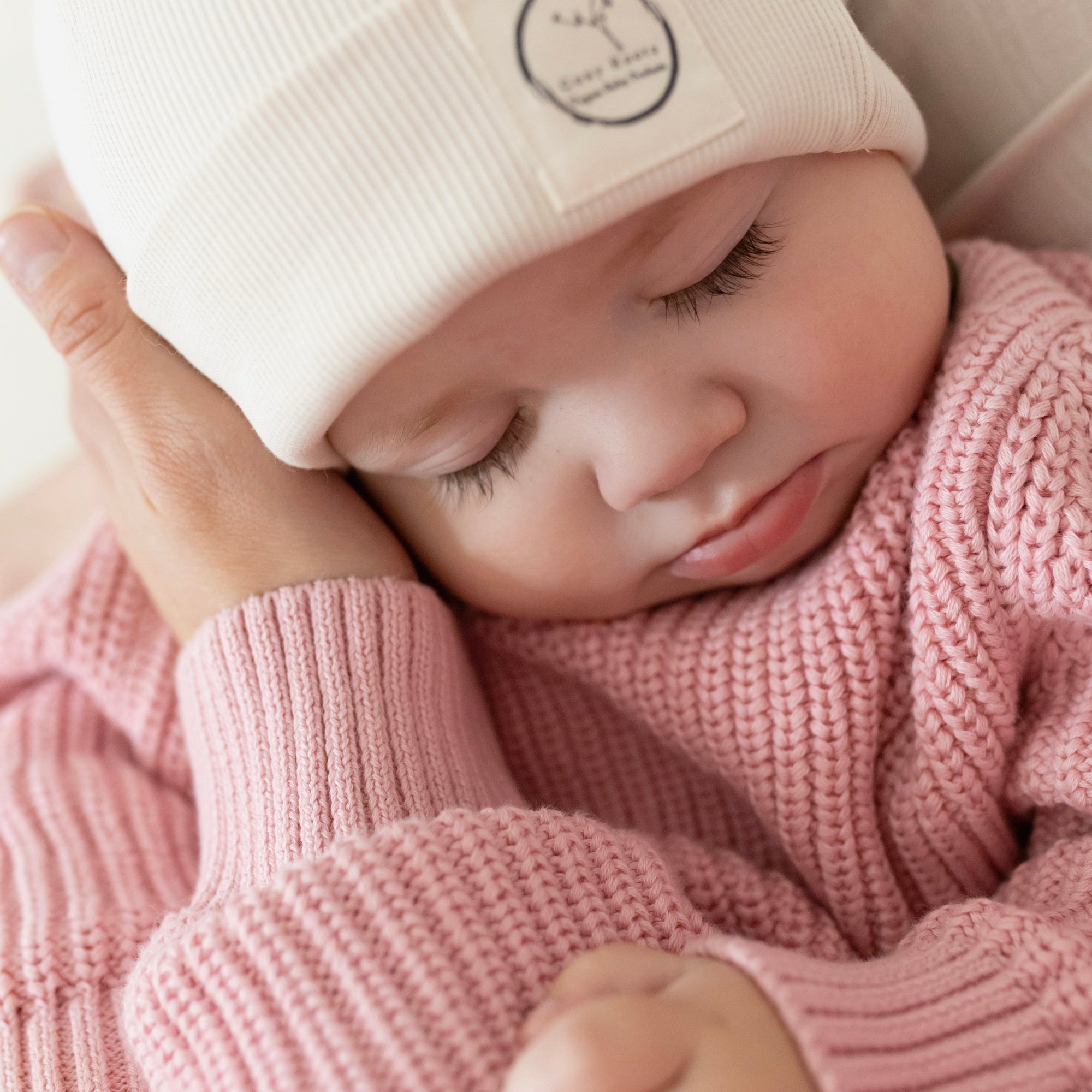 Organic Oversize Knit Pulli - Candy Pink