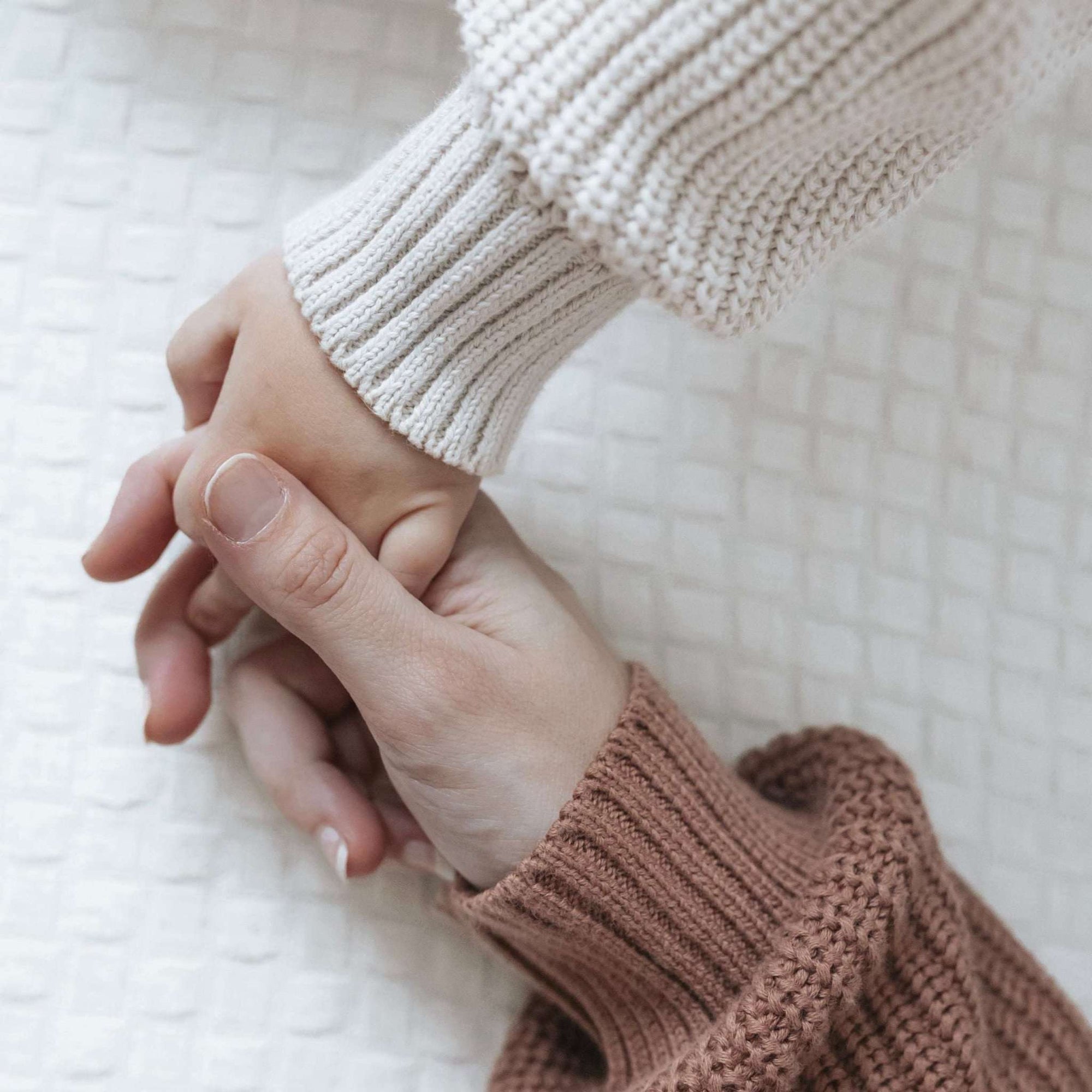 Organic Oversize Knit Sweater - MUM - Walnut