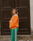 GOTS Organic Mum Knit Pulli - Pumpkin Orange