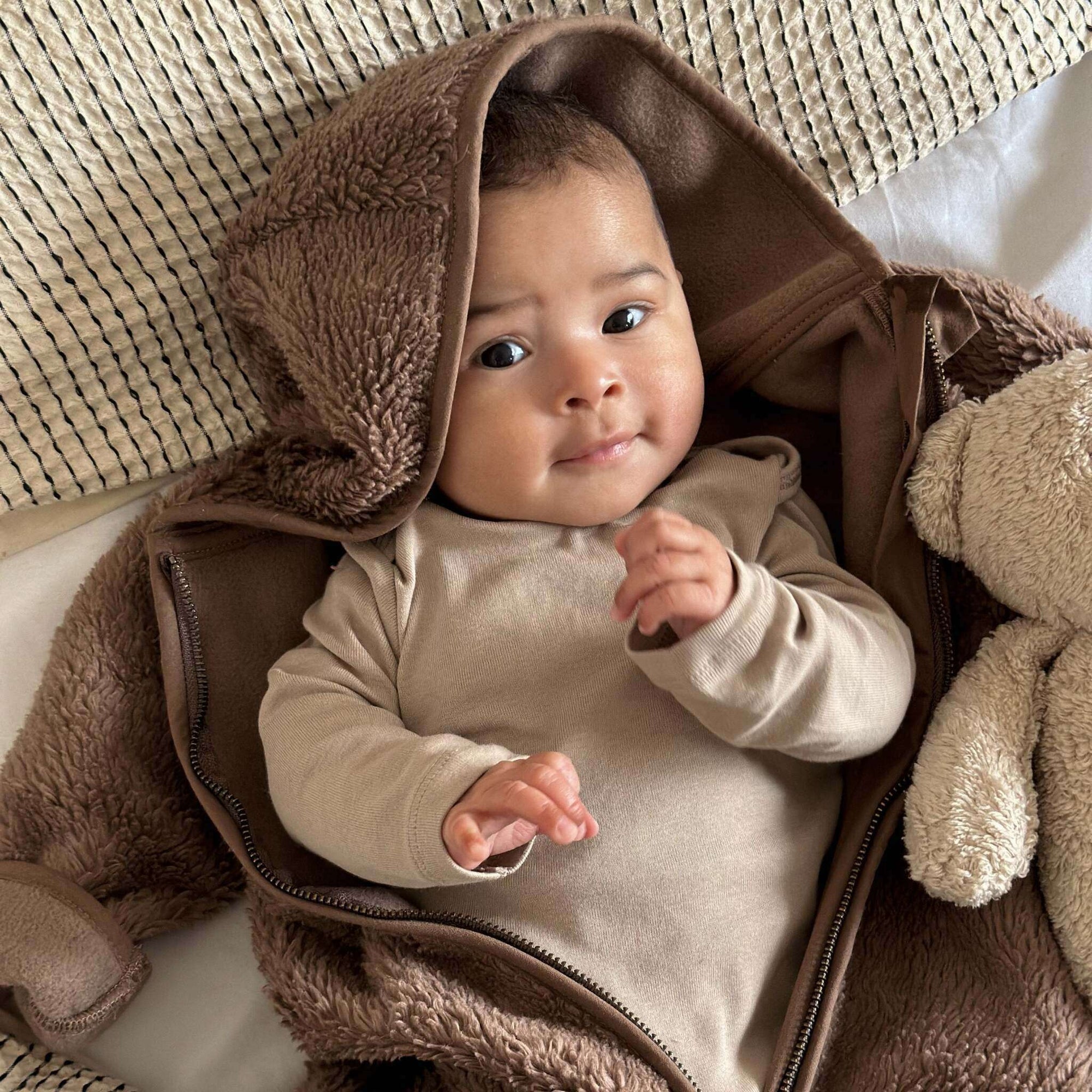 Organic Teddy Overall - Mocha - SALE