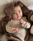 Organic Teddy Overall - Mocha - SALE