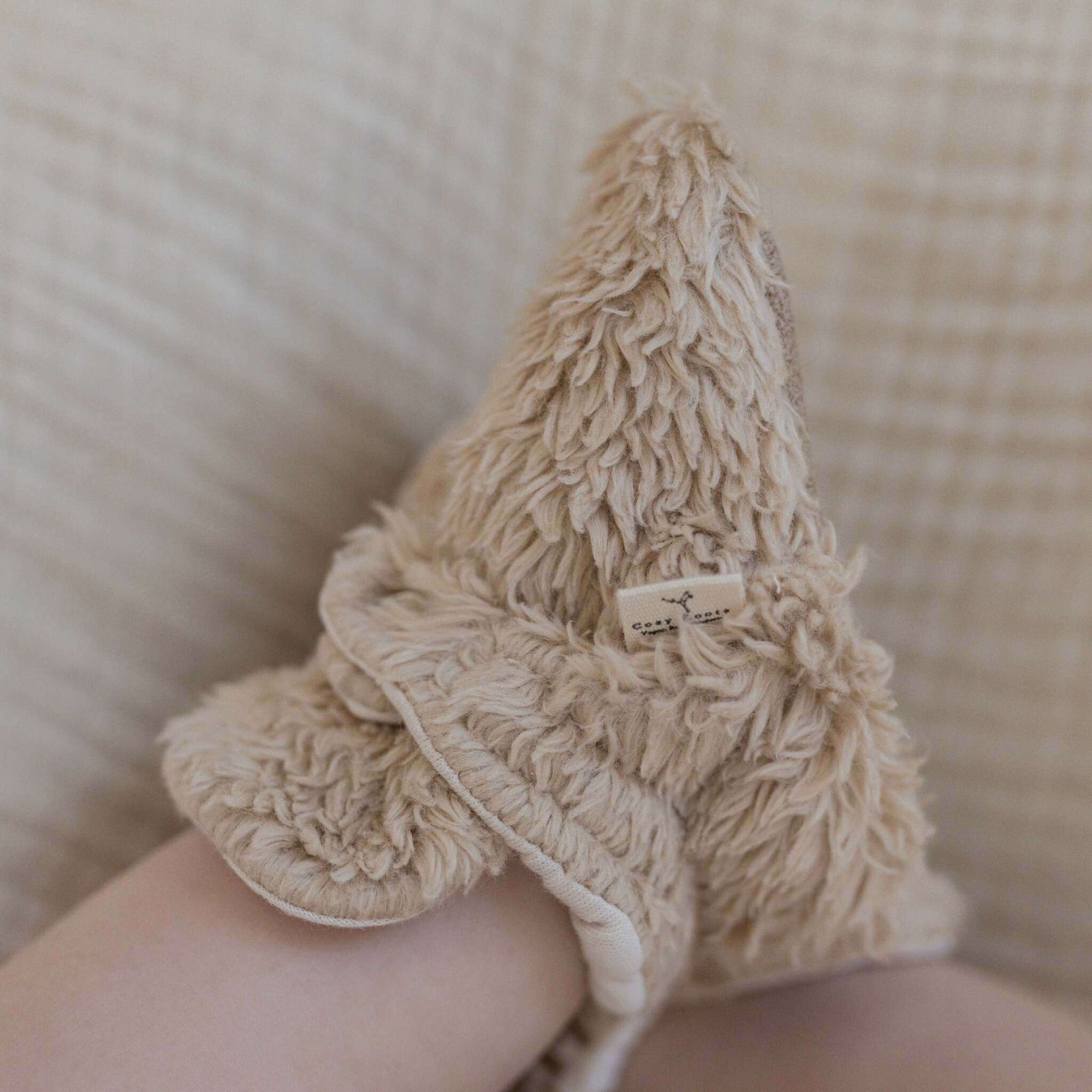 Organic Teddy Booties - Cream - SALE