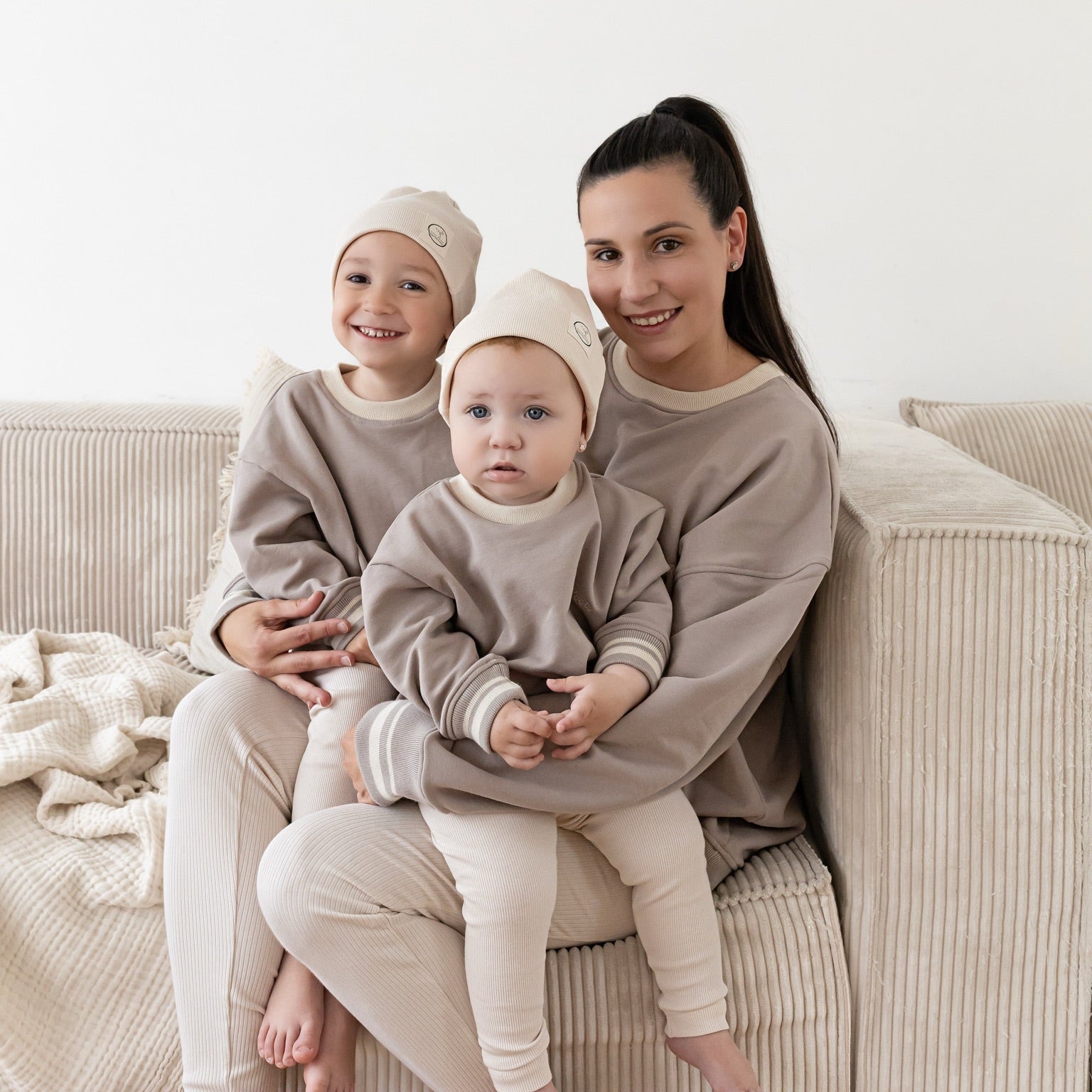 Family Sweatshirt - Caramel