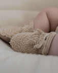 Organic Teddy Booties - Cream - SALE