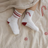 Organic Christmas Socks Red - 2 Pack