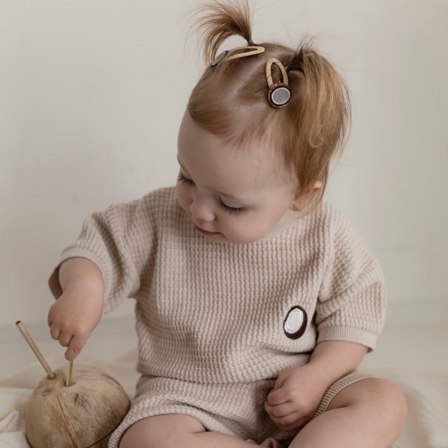 Organic Coconut Summer Knit Shirt - Sand