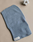 Organic Knit Balaclava - Dusty Blue