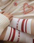 Organic Socks - Cosy Christmas - Red