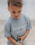 Organic Oversize Shirt - Dusty Blue