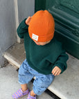 GOTS Organic Knit Beanie - Pumpkin Orange