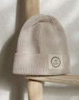 Organic Knit Beanie - Sand