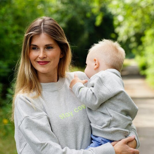 Family Sweatshirt - Mum - Grey Melange