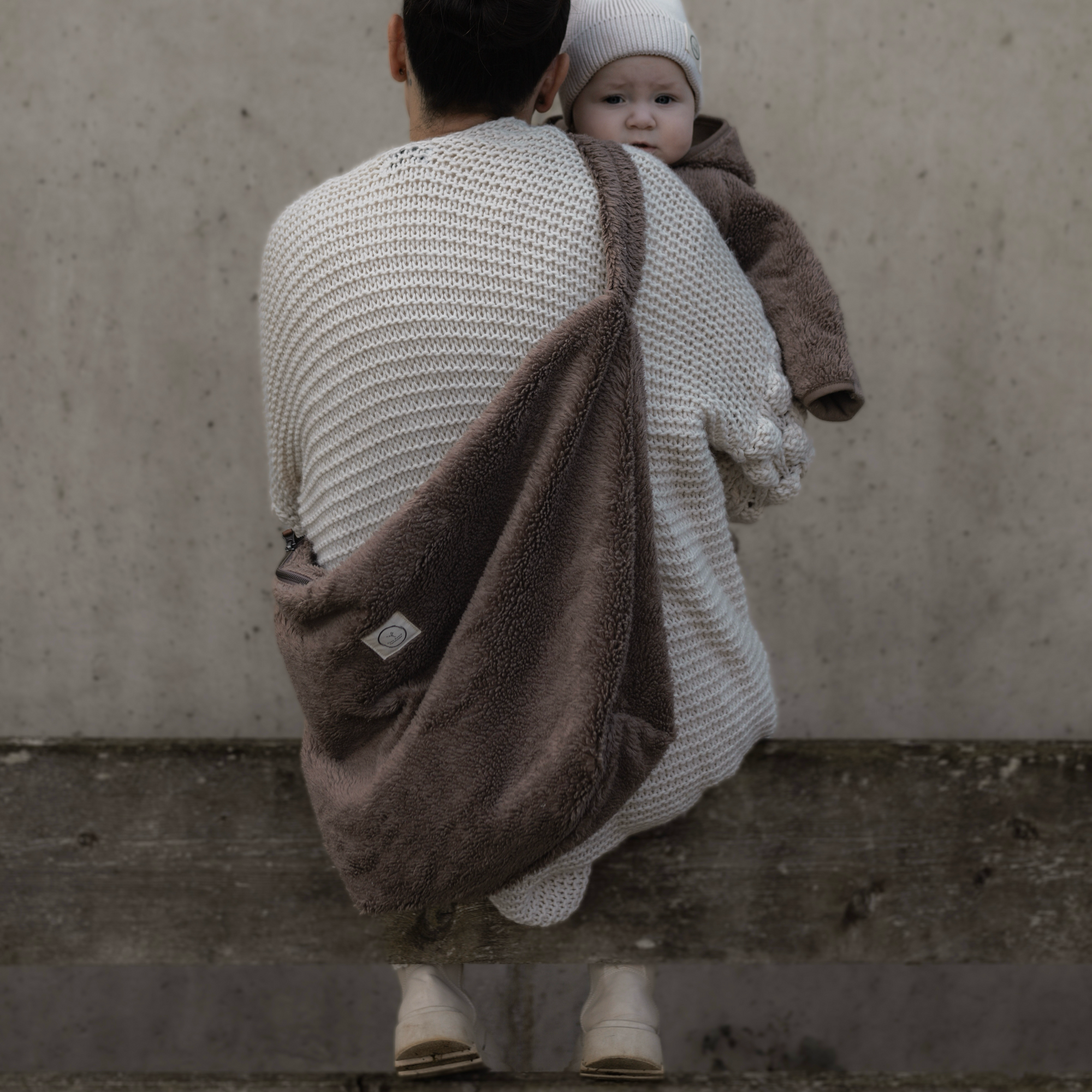 Organic Teddy Mum Bag - Mocha