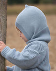 Organic Knit Balaclava - Dusty Blue