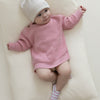 Organic Oversize Knit Pulli - Candy Pink