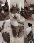 Organic Teddy Mum Bag - Mocha