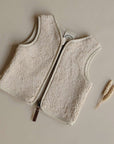 Organic Teddy Vest - Cream - SALE