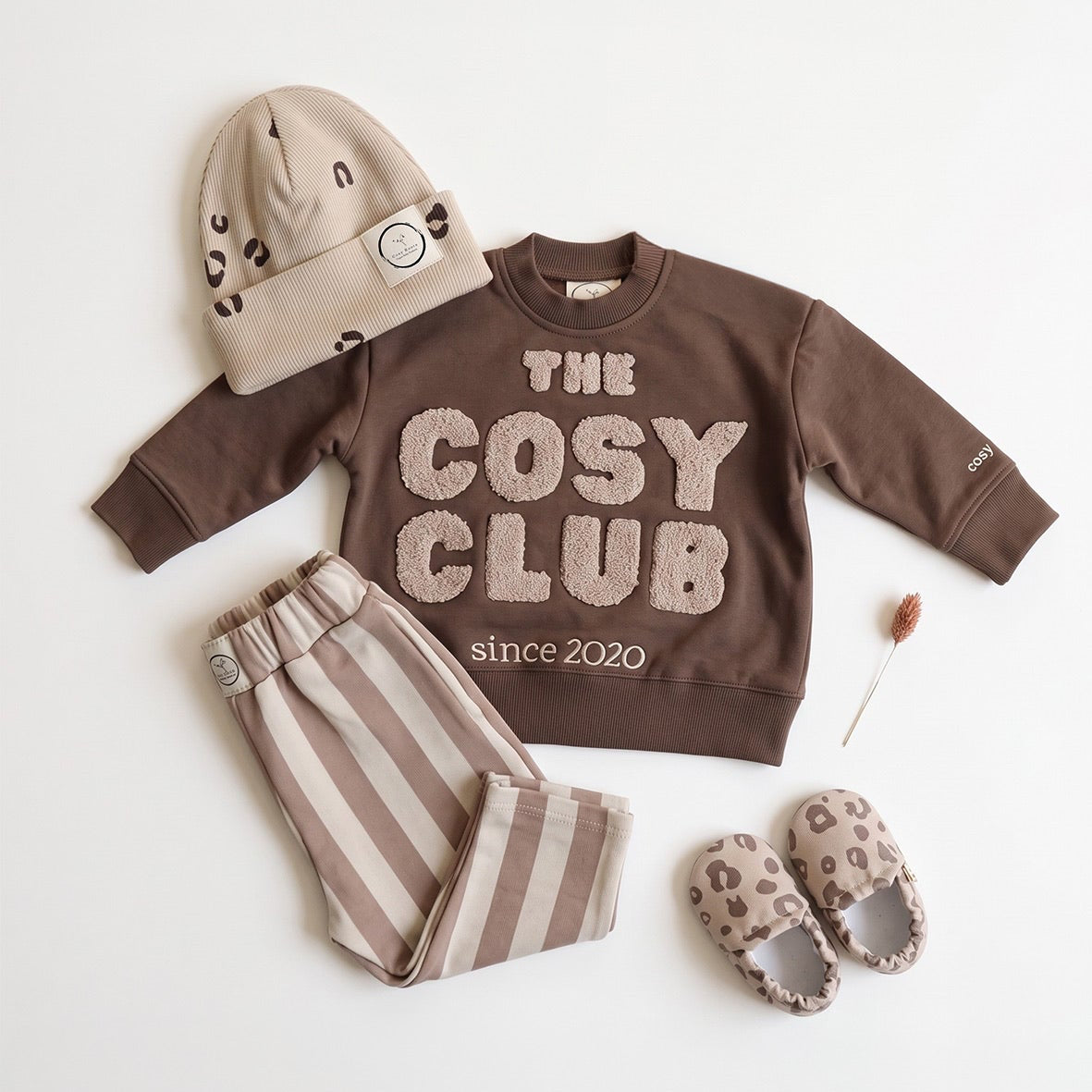 GOTS Organic Lounge Pants - Caramel Striped