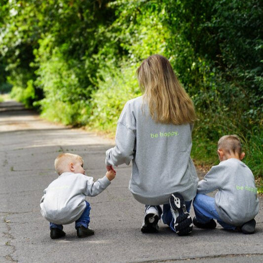 Family Sweatshirt - Mum - Grey Melange