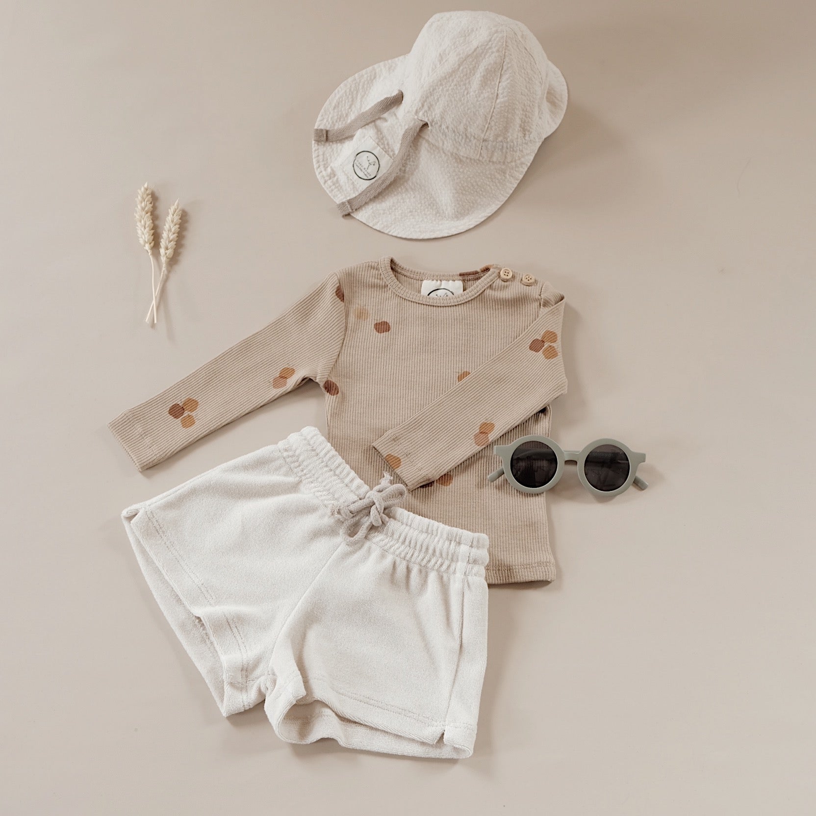 Organic Terry Shorts - Sand