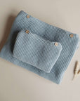 Organic Oversize Knit Sweater - MUM - Dusty Blue