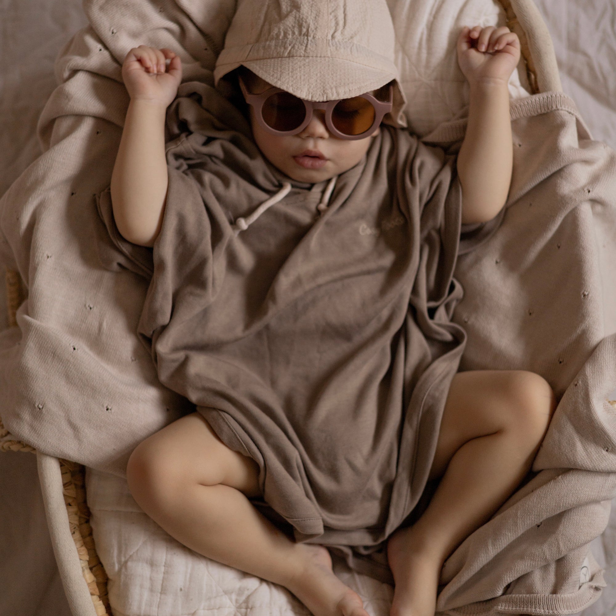 Organic UV Poncho - Caramel - UPF50+