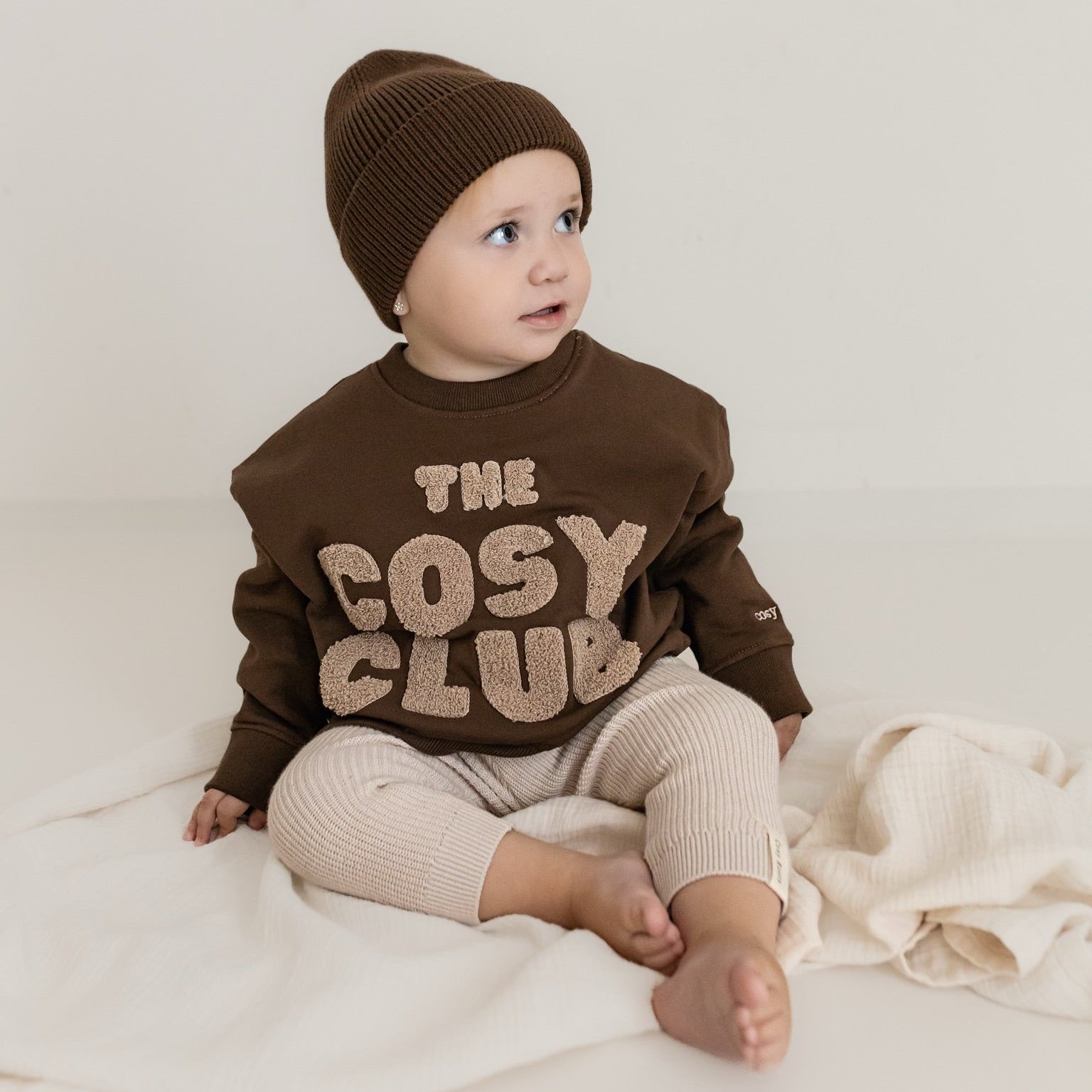 Family Sweatshirt - Chocolate Brown - The Cosy Club