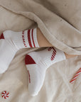 Organic Christmas Socks Red - 2 Pack
