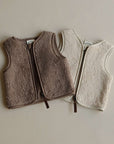 Organic Teddy Vest - Cream - SALE