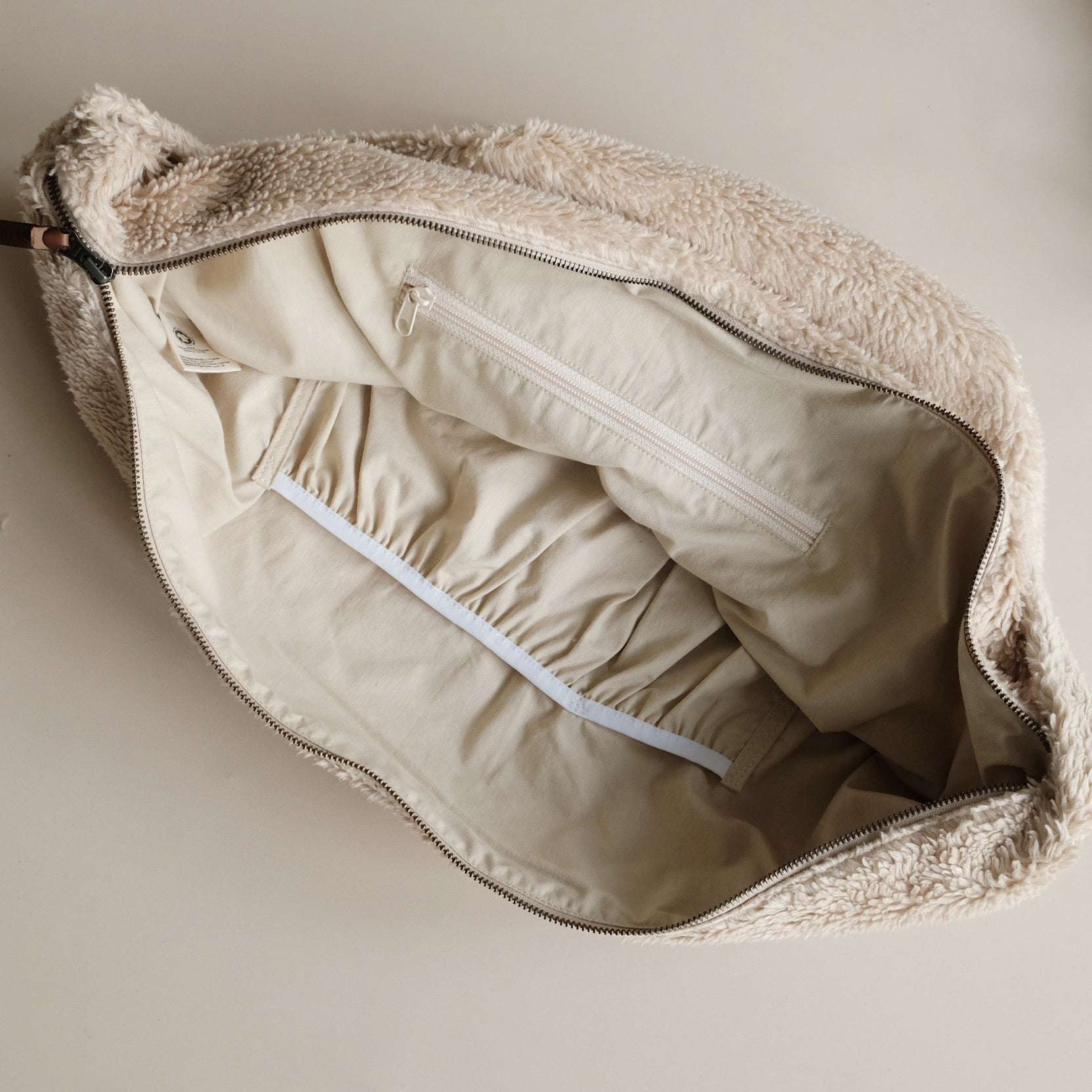 Organic Teddy Mum Bag - Cream - SALE