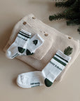 Organic Socks - Cosy Christmas - Green