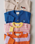 GOTS Organic Knit Cardigan - Blueberry Blue
