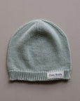 Organic Thin Knit Beanie - Seagrass