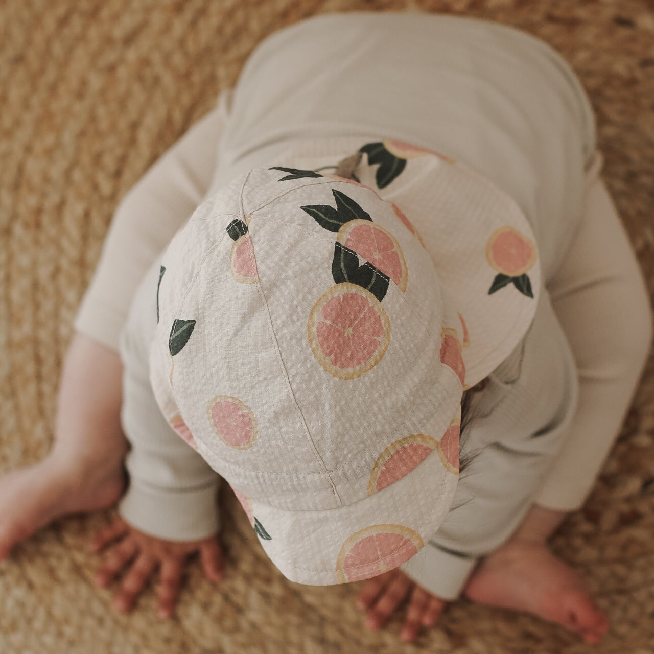 Organic Sun Hat - Little Grapefruits - UPF50+