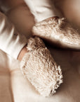 Organic Teddy Shoes - Cream