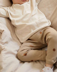 Organic Rib Leggings - Pure Apple
